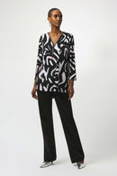 Joseph Ribkoff Silky Knit Printed Fit And Flare Tunic-253224