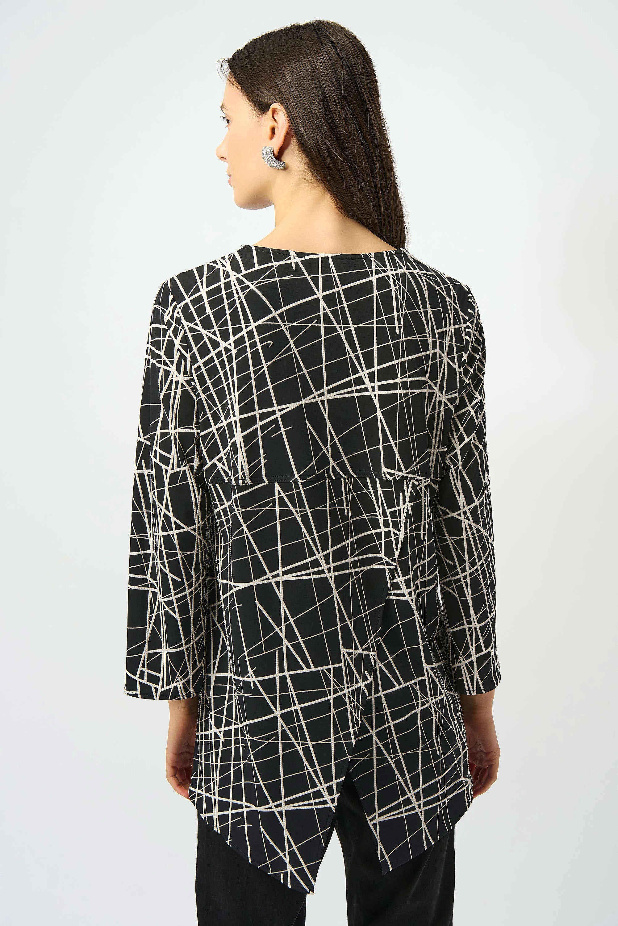 Joseph Ribkoff Silky Knit Printed Fit And Flare Tunic-253224