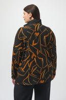 Joseph Ribkoff Silky Knit Abstract Print Boxy Top-253231