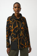 Joseph Ribkoff Silky Knit Abstract Print Boxy Top-253231