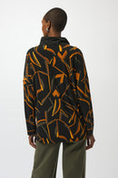 Joseph Ribkoff Silky Knit Abstract Print Boxy Top-253231