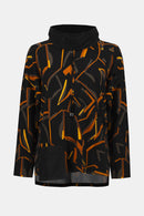 Joseph Ribkoff Silky Knit Abstract Print Boxy Top-253231