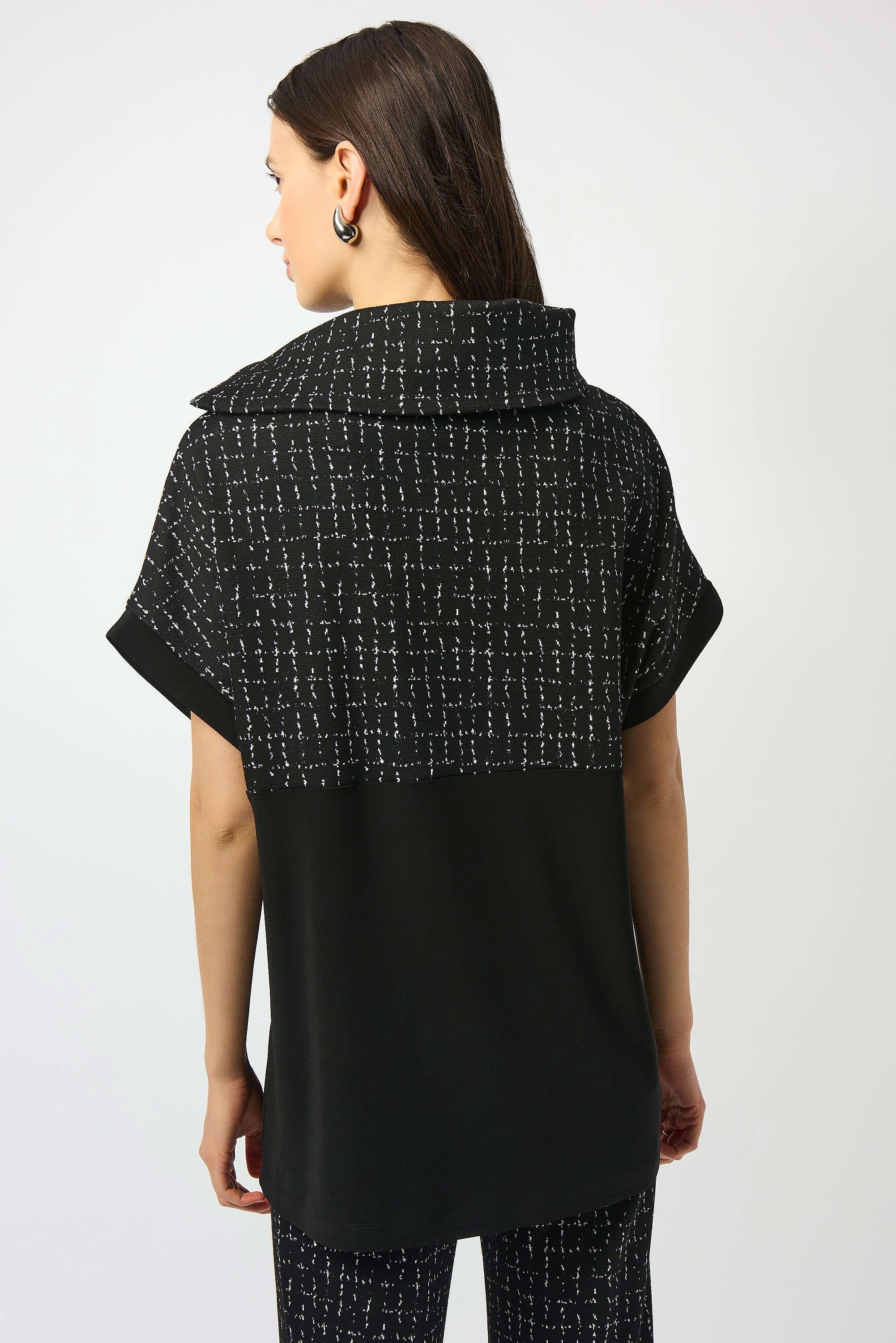Joseph Ribkoff Jacquard Checkered Tunic-253234