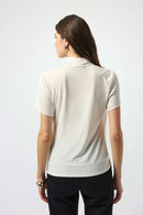 Joseph Ribkoff Satin And Silky Knit Wrap Top-253237