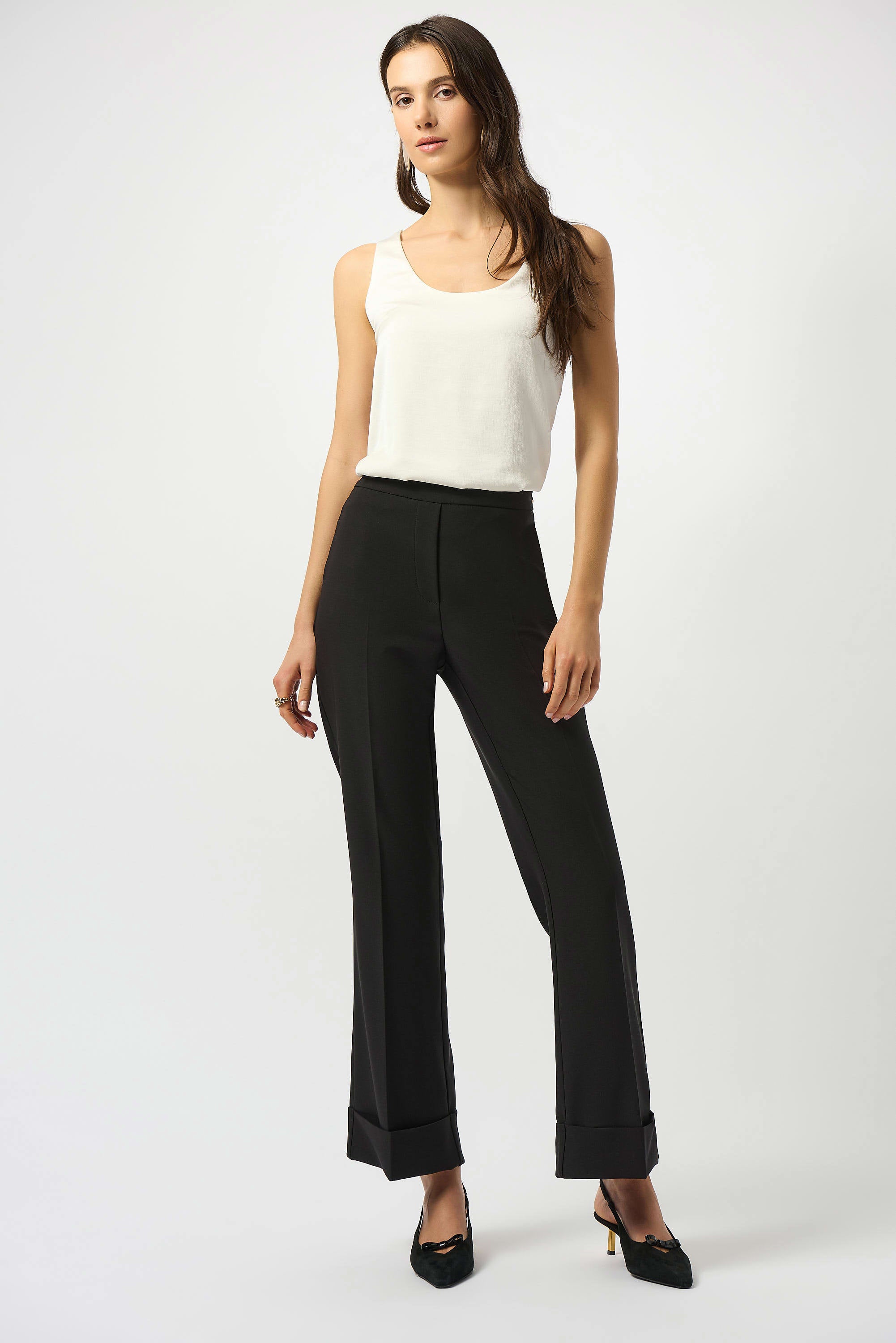 Joseph Ribkoff Recycled Hammered Satin Sleeveless Top-253292