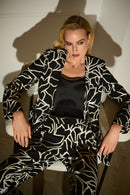 Joseph Ribkoff Signature Foiled Floral Blazer-253781