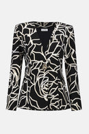 Joseph Ribkoff Signature Foiled Floral Blazer-253781