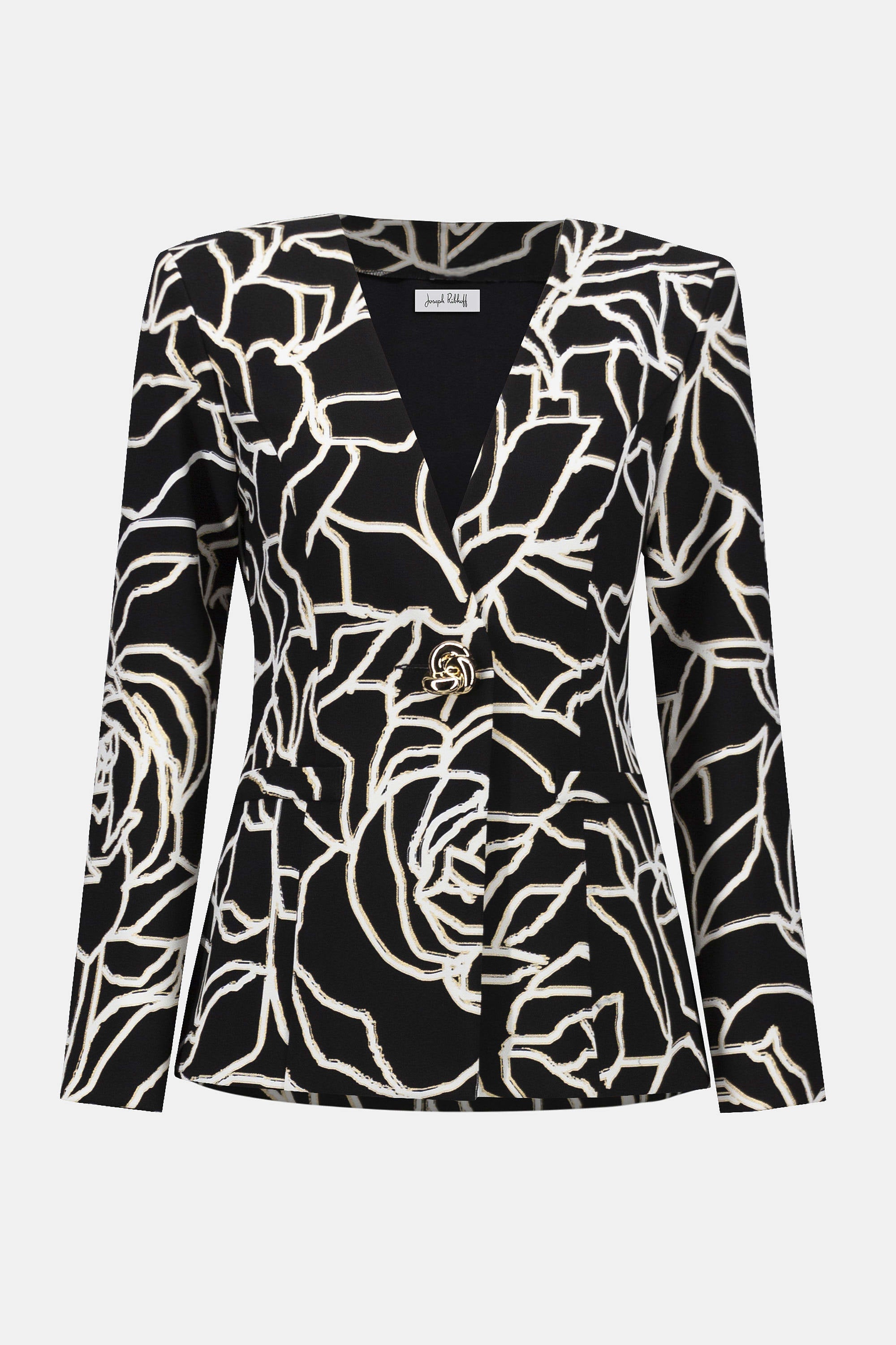 Joseph Ribkoff Signature Foiled Floral Blazer-253781