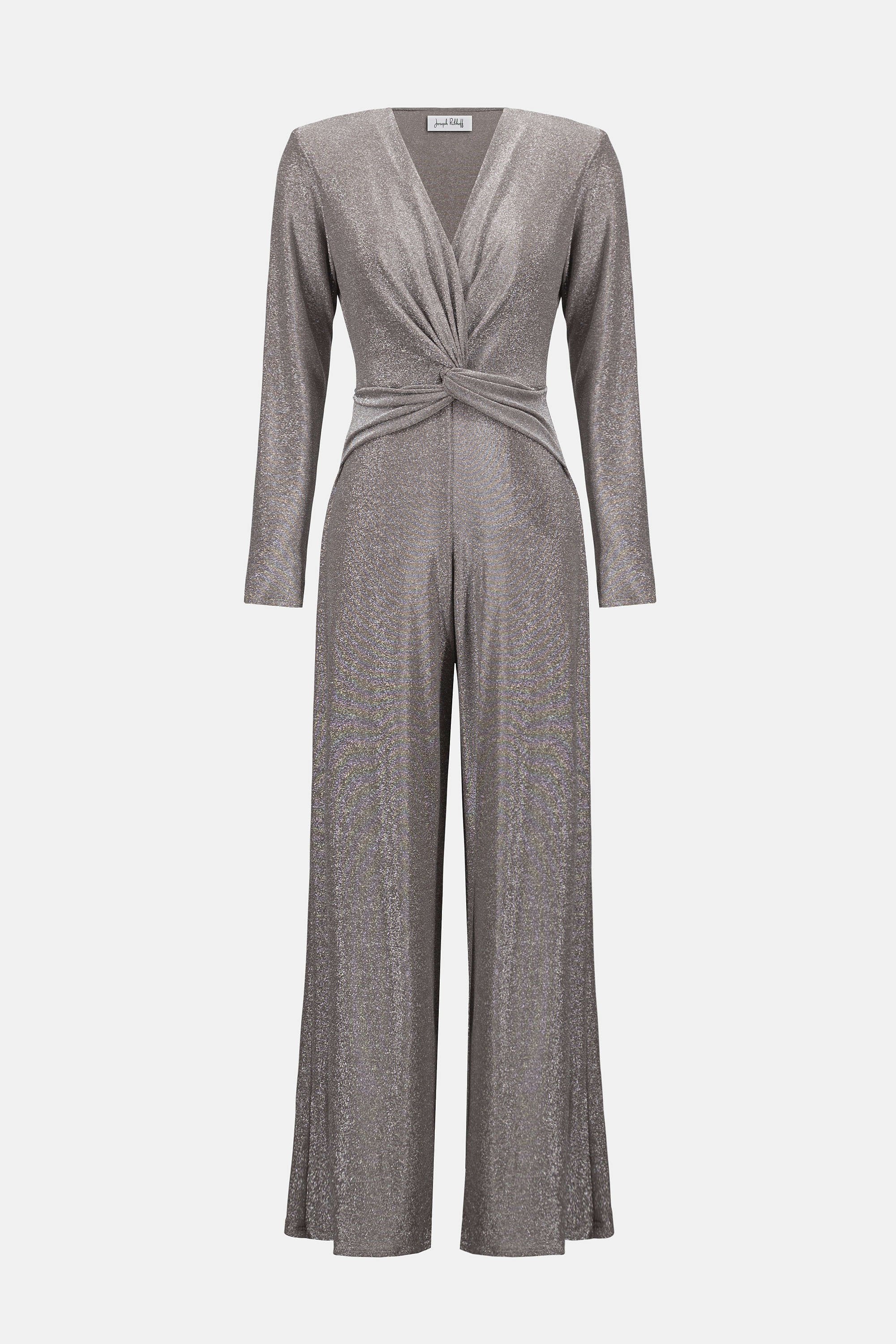 Joseph Ribkoff  Signature Novelty Knit Wide Leg Jumpsuit-253793