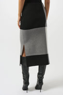 Joseph Ribkoff Jacquard Sweater Color Block Skirt-253908