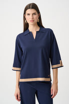 Sweater Knit Colour Block Top