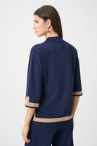 Sweater Knit Colour Block Top