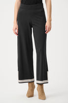 Sweater Knit Colour Block Culotte Pants