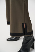 Sweater Knit Colour Block Culotte Pants
