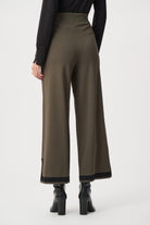 Sweater Knit Colour Block Culotte Pants