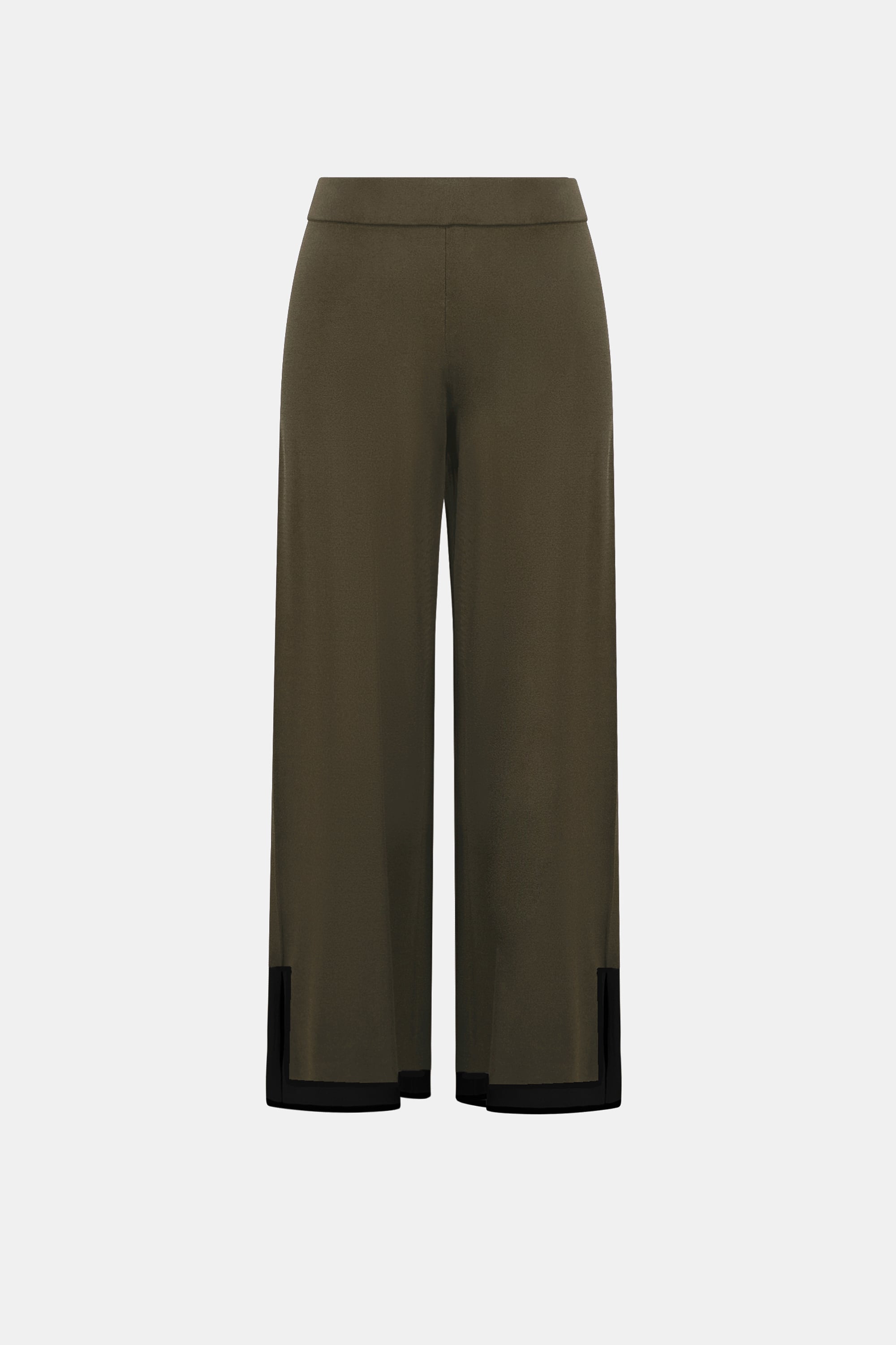 Sweater Knit Colour Block Culotte Pants