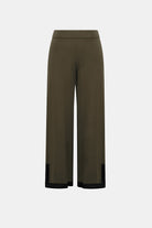 Sweater Knit Colour Block Culotte Pants
