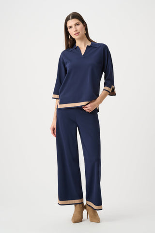 Joseph Ribkoff Sweater Knit Colour Block Culotte Pants-253910F26