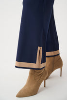Sweater Knit Colour Block Culotte Pants