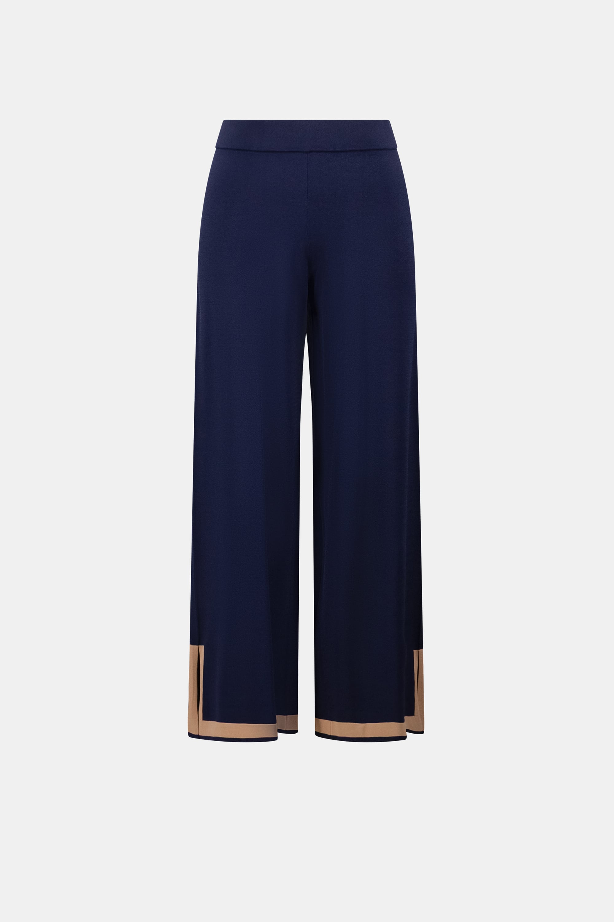 Sweater Knit Colour Block Culotte Pants