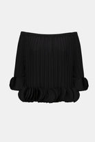 Georgette Off Shoulder Pleated Top