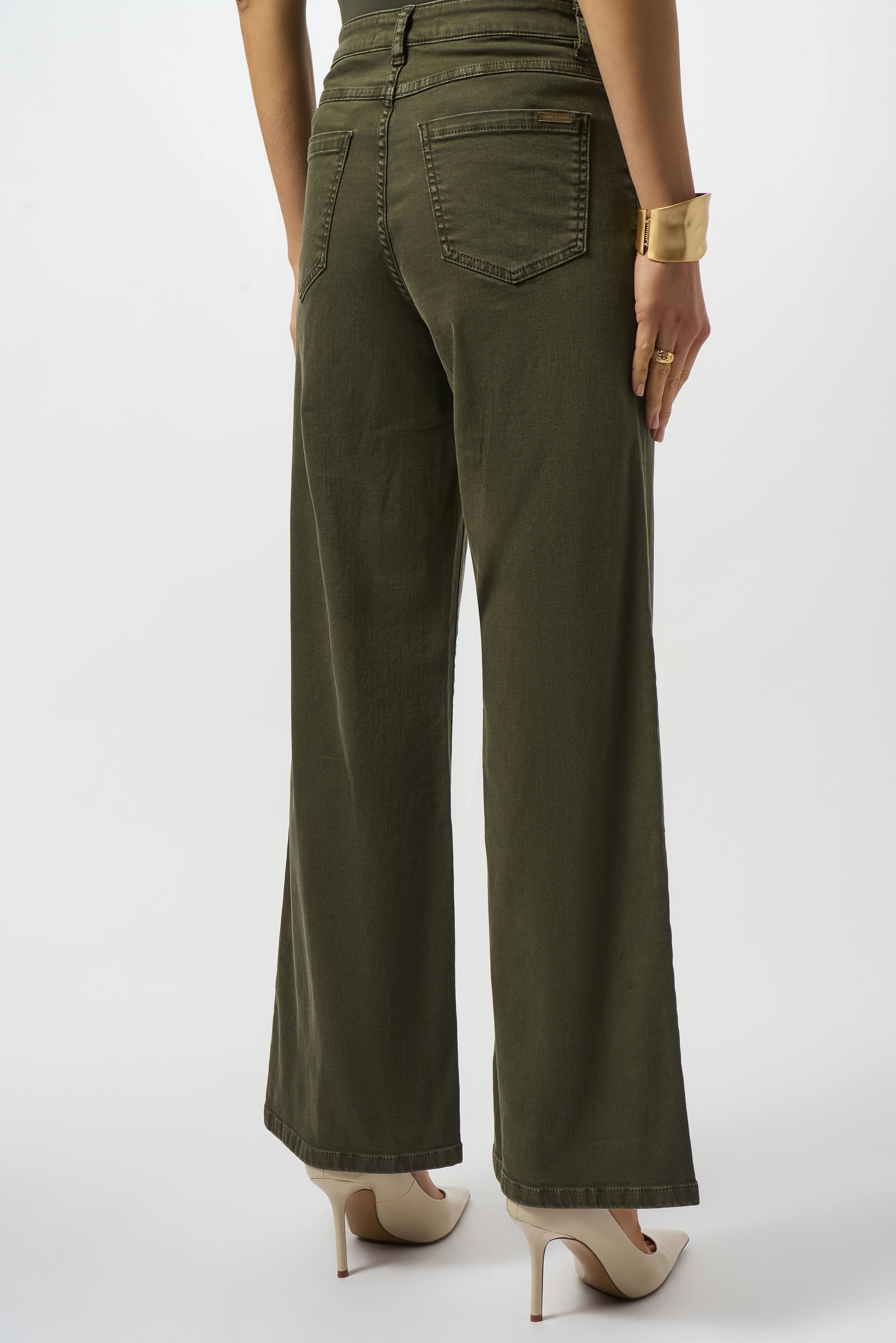 Goldie | Classic Wide-Leg Stretch Denim Jeans-253950