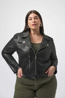 Joseph Ribkoff Foiled Faux Suede Fitted Jacket-253978