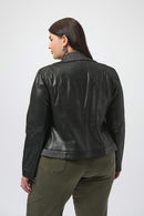 Joseph Ribkoff Foiled Faux Suede Fitted Jacket-253978
