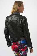 Joseph Ribkoff Foiled Faux Suede Fitted Jacket-253978