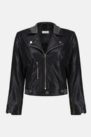 Joseph Ribkoff Foiled Faux Suede Fitted Jacket-253978