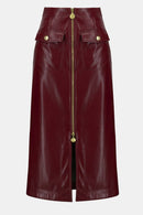 Joseph Ribkoff Leatherette Long Pencil Skirt-253991