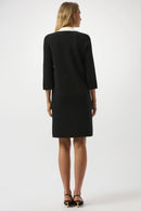 Joseph Ribkoff Knit Dress with Contrast Shirt Collar-253995