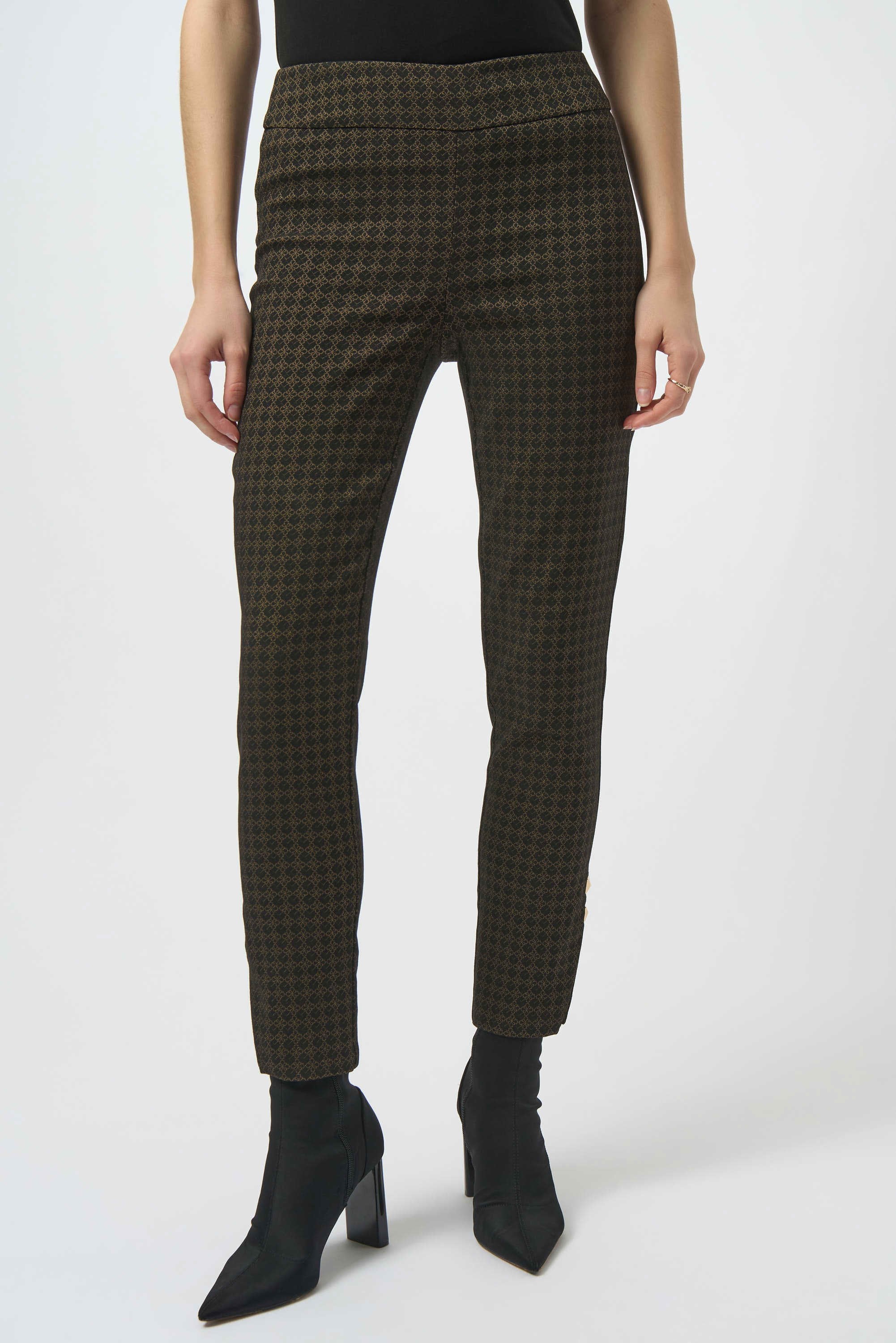 Joseph Ribkoff Geometric Straight Pull-On Pants-254078