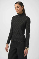 Joseph Ribkoff Textured Knit Fitted Top-254128