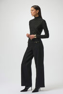 Joseph Ribkoff Textured Knit Fitted Top-254128