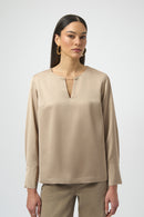 Joseph Ribkoff Recycled Satin Straight Top-254135