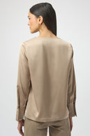 Joseph Ribkoff Recycled Satin Straight Top-254135