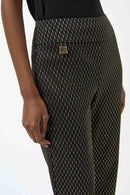 Joseph Ribkoff Foiled Heavy Knit Slim Fit Pants-254143
