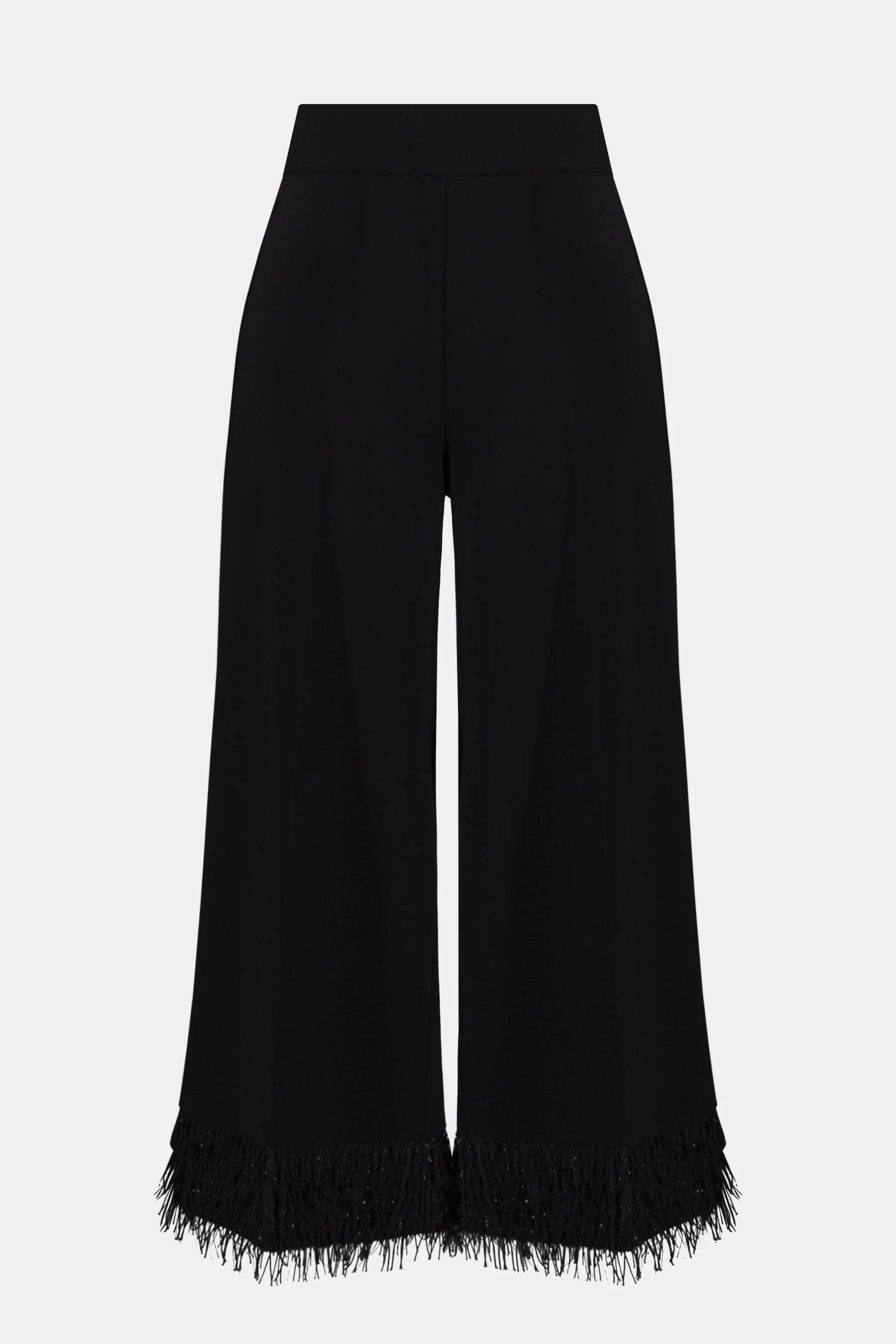 Joseph Ribkoff Silky Knit Culotte with Fringe Hem-254147