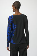 Joseph Ribkoff    Silky Knit Floral Print Straight Top-254159