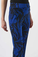 Joseph Ribkoff     Silky Knit Floral Print Straight Leg Pants-254199