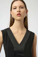 Joseph Ribkoff Silky Knit & Satin Fitted Sleeveless Top-254211