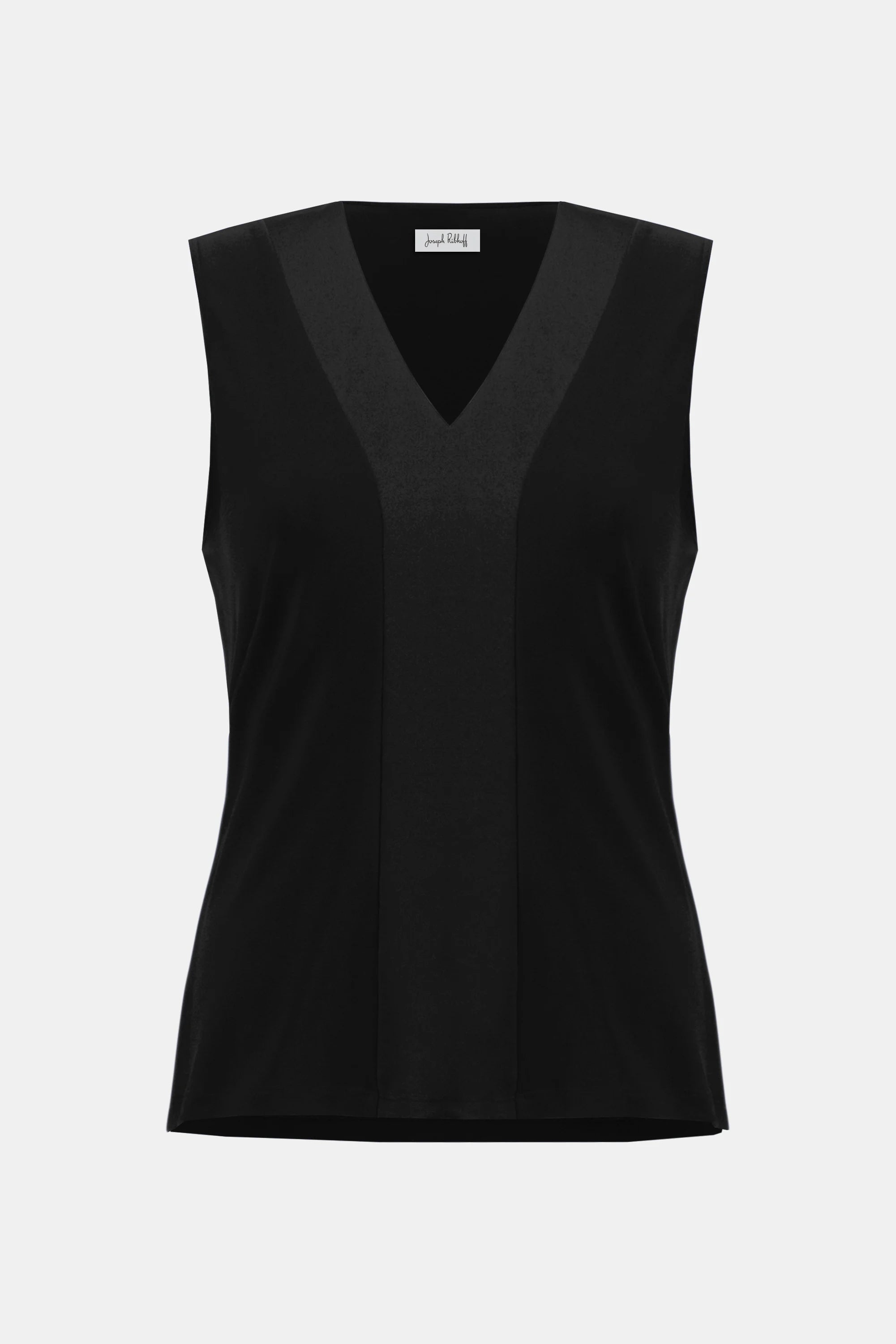 Joseph Ribkoff Silky Knit & Satin Fitted Sleeveless Top-254211