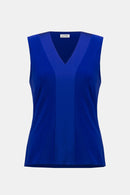 Joseph Ribkoff Silky Knit & Satin Fitted Sleeveless Top-254211