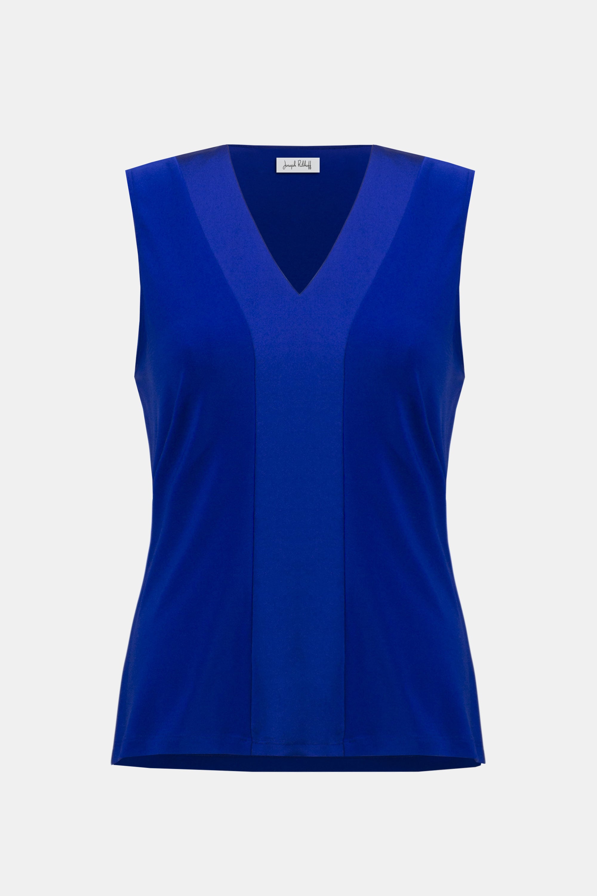 Joseph Ribkoff Silky Knit & Satin Fitted Sleeveless Top-254211