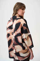 Joseph Ribkoff Satin Abstract Print Tunic -254216
