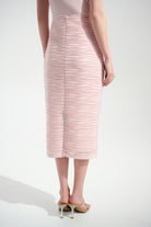 Signature | Lurex Cascade Knit Pull-On Pencil Skirt