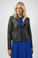 Joseph Ribkoff Foiled Faux Suede Fitted Jacket with Rhinestones-254904