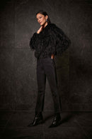 Joseph Ribkoff Classic Straight Leg Jeans with Studded Seams-254916