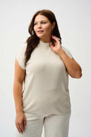 Joseph Ribkoff Sleeveless Knit Top with Iron Detail-254935